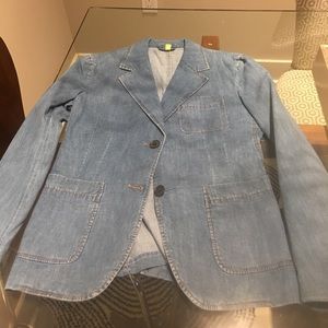 PRADA BLUE JEAN BLAZER
